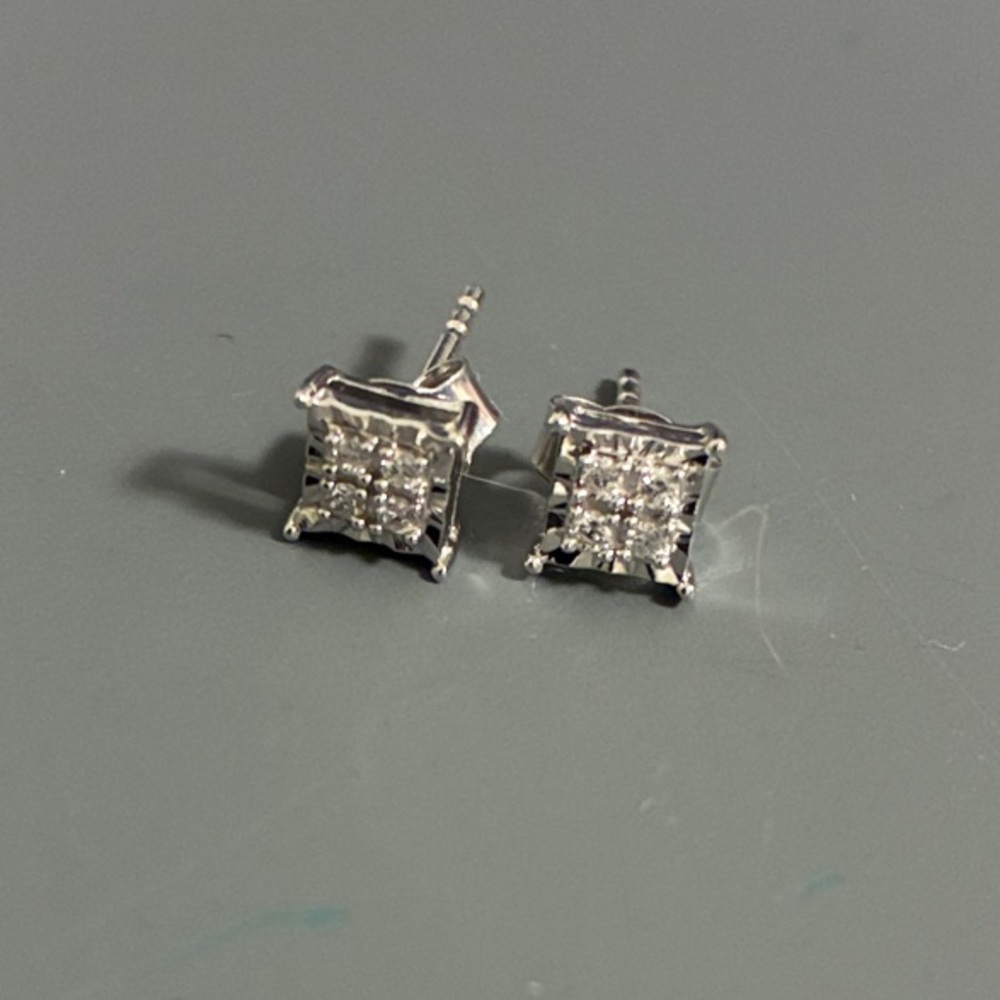 Kohl's 1/10 Carat Diamond Square Stud Earrings